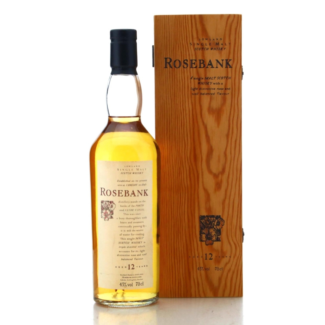 Image for Rosebank Flora & Fauna 12 Year Old - Wooden Box