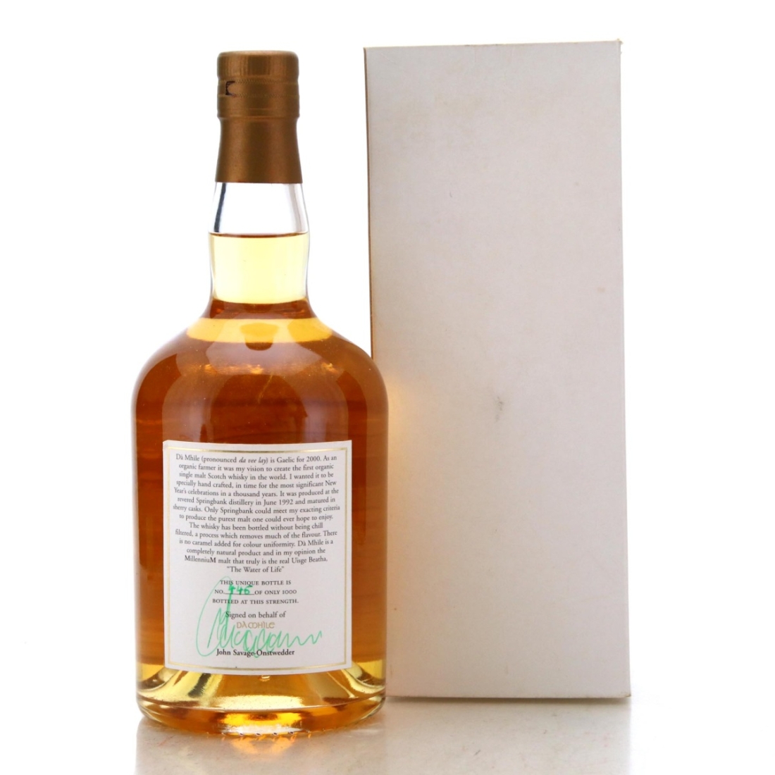 Image for Springbank 1992 Dà Mhìle 7 Year Old Organic