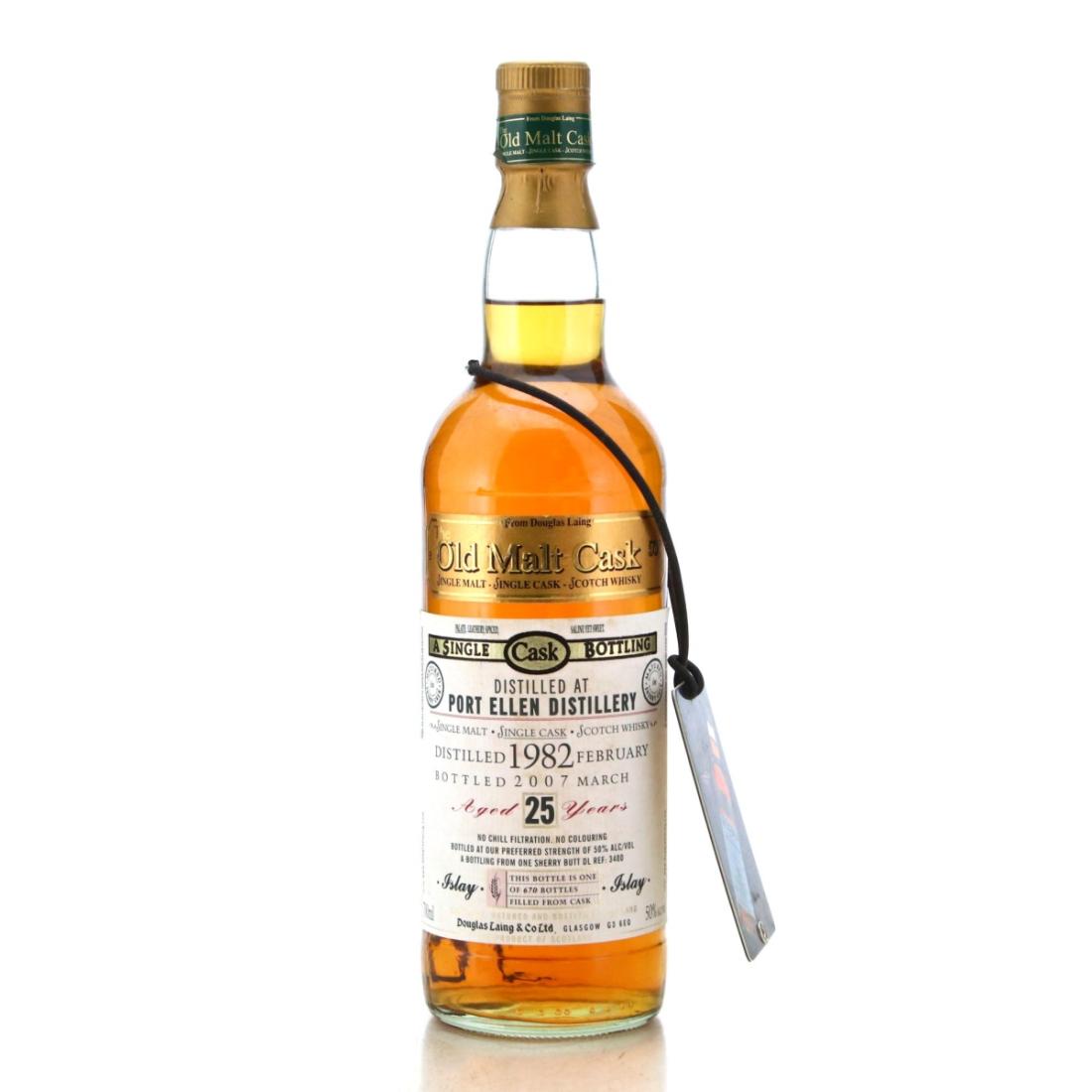Port Ellen The Old Malt Cask 25 Year Old, Refill Sherry Cask, 1982, Douglas Laing, 50% whisky bottle