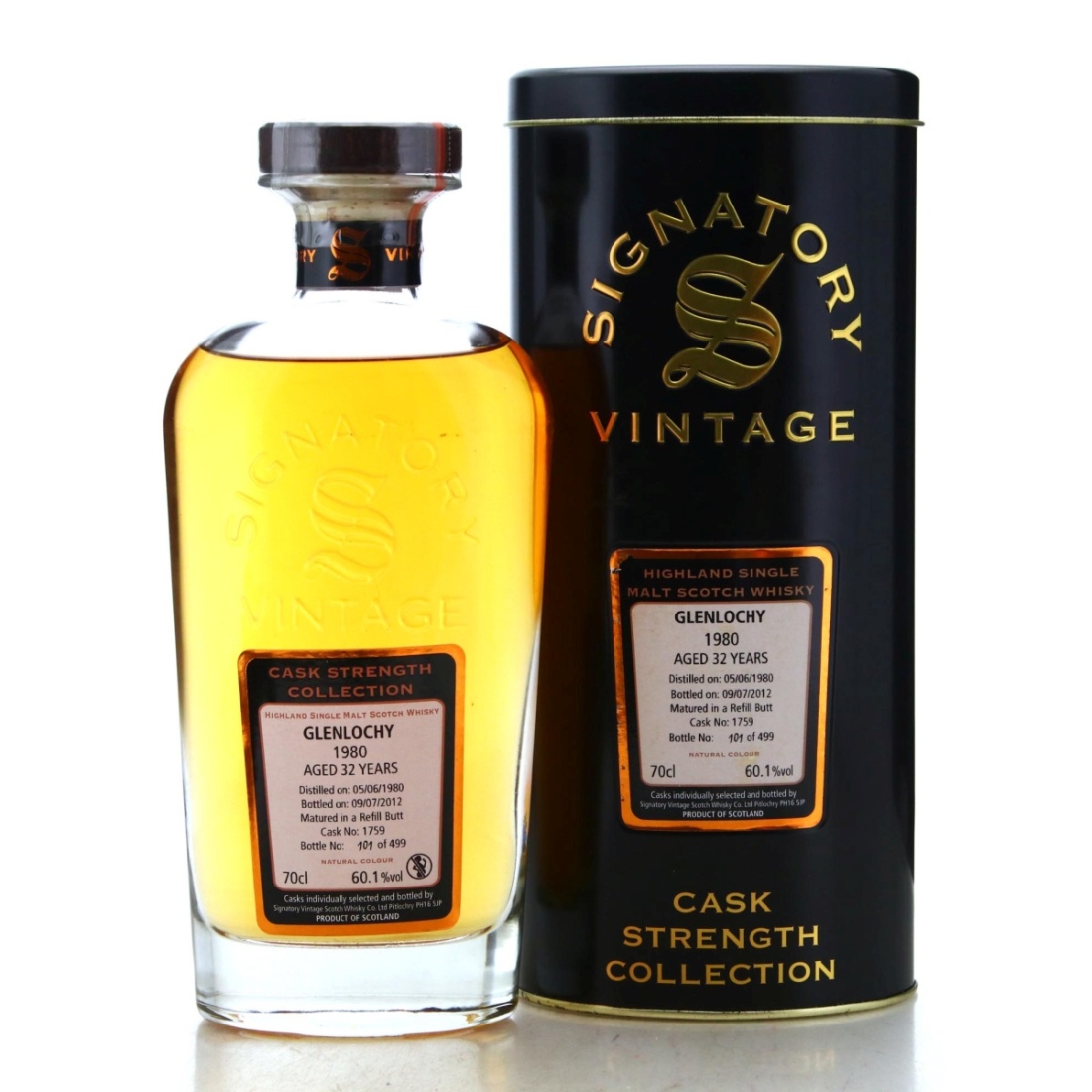 Image for Glenlochy 1980 Signatory Vintage 32 Year Old Cask Strength