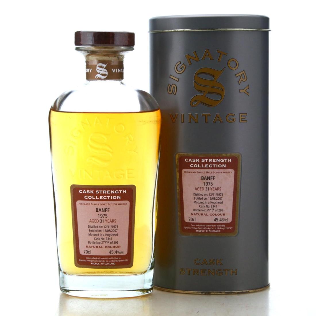 Banff Cask Strength Collection 31 Year Old, Hogshead Cask, Cask #3341 & 3342, 1975, Signatory Vintage, 45.4% whisky bottle