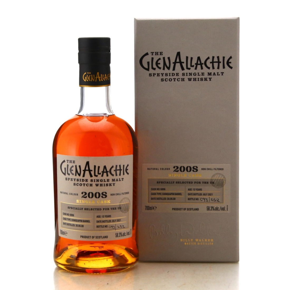 Image for Glenallachie 2008 Single Cask 13 Year Old #6896