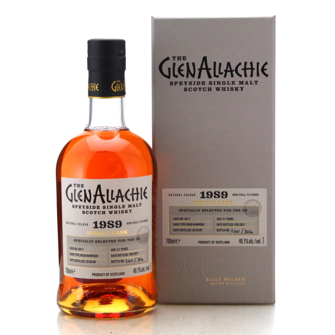Image for Glenallachie 1989 Single Cask 31 Year Old #4011