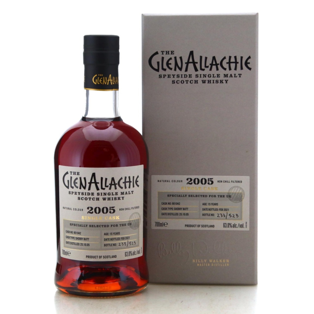 Image for Glenallachie 2005 Single Cask 15 Year Old #901042