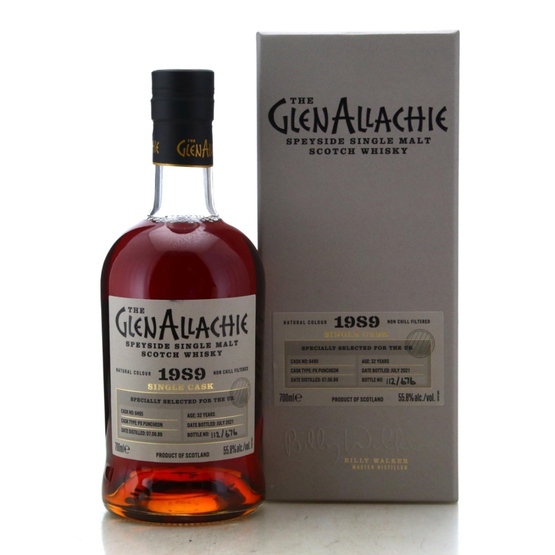 Image for Glenallachie 1989 Single PX Puncheon 32 Year Old #6495 / UK
