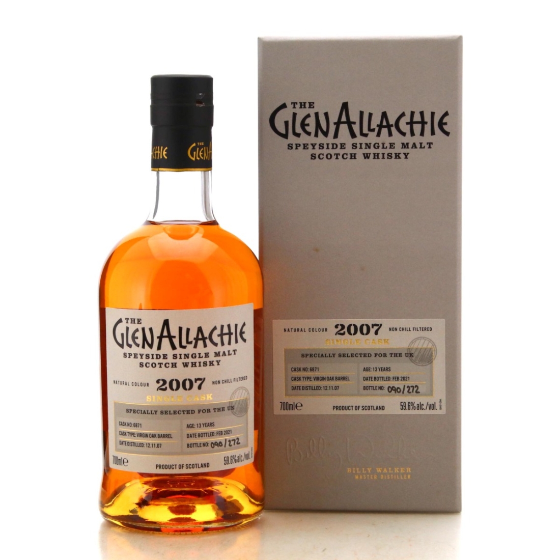 Image for Glenallachie 2007 Single Cask 13 Year Old #6871