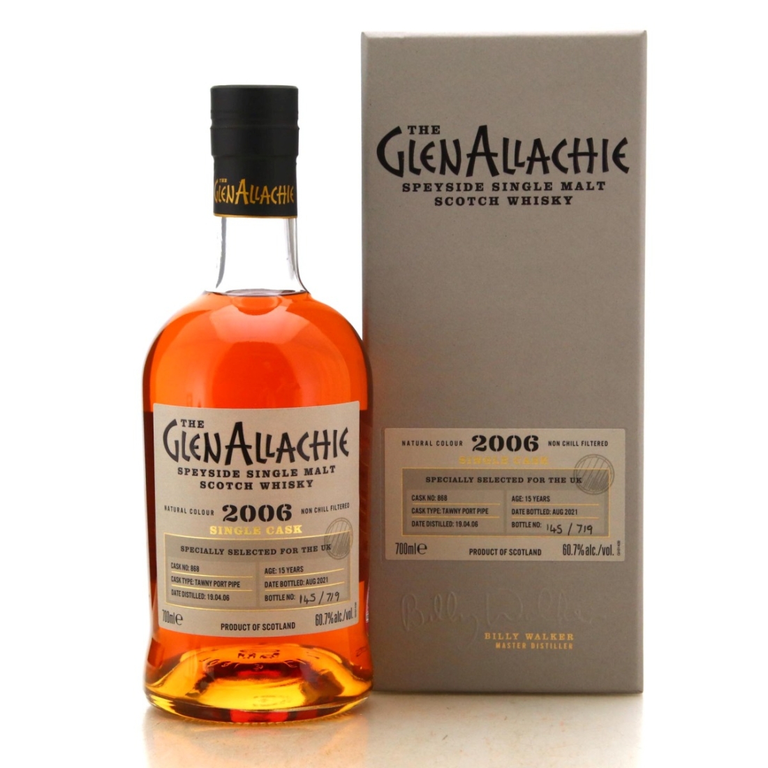 Image for Glenallachie 2006 Single Cask 15 Year Old #868