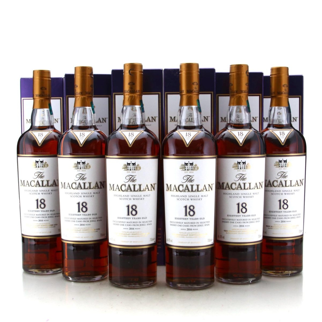 Image for Macallan 18 Year Old Annual 2016 Release x 6 - Case