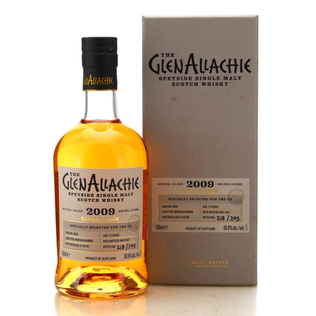 Image for Glenallachie 2009 Single Cask 12 Year Old #5856
