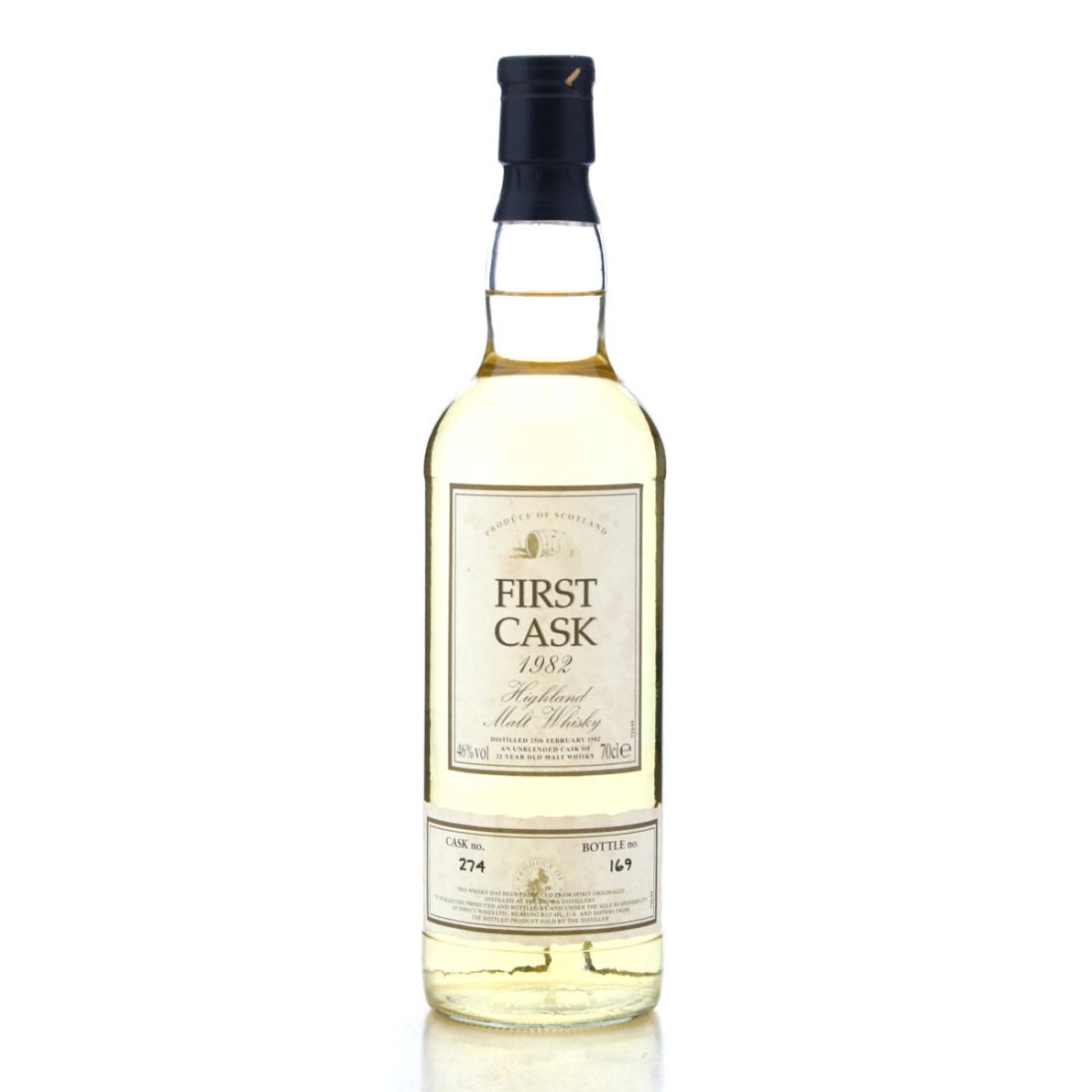 Image for Brora 1982 First Cask 21 Year Old