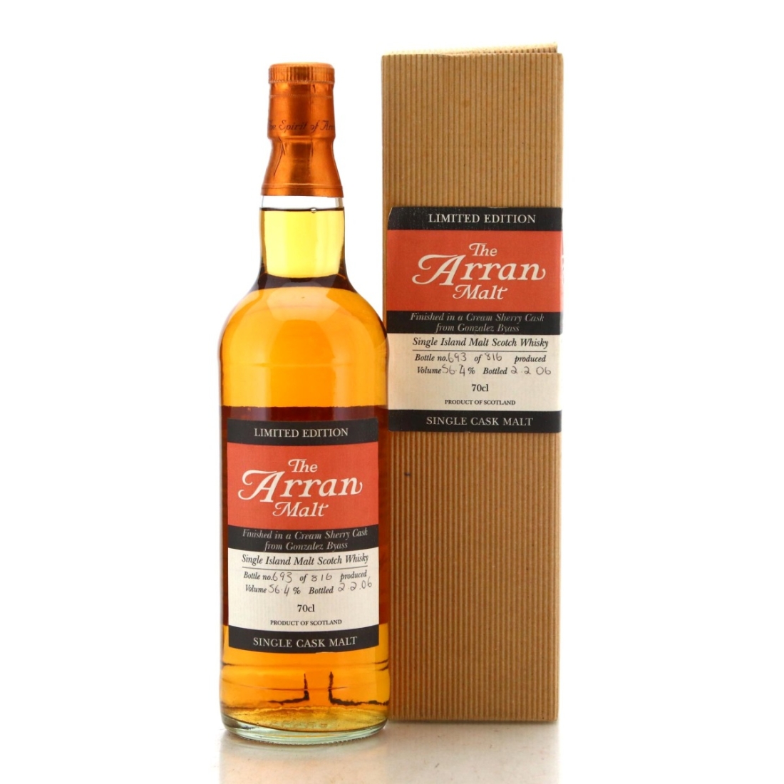 Image for Arran Single Cask Malt - Finished in a Cream Sherry Cask