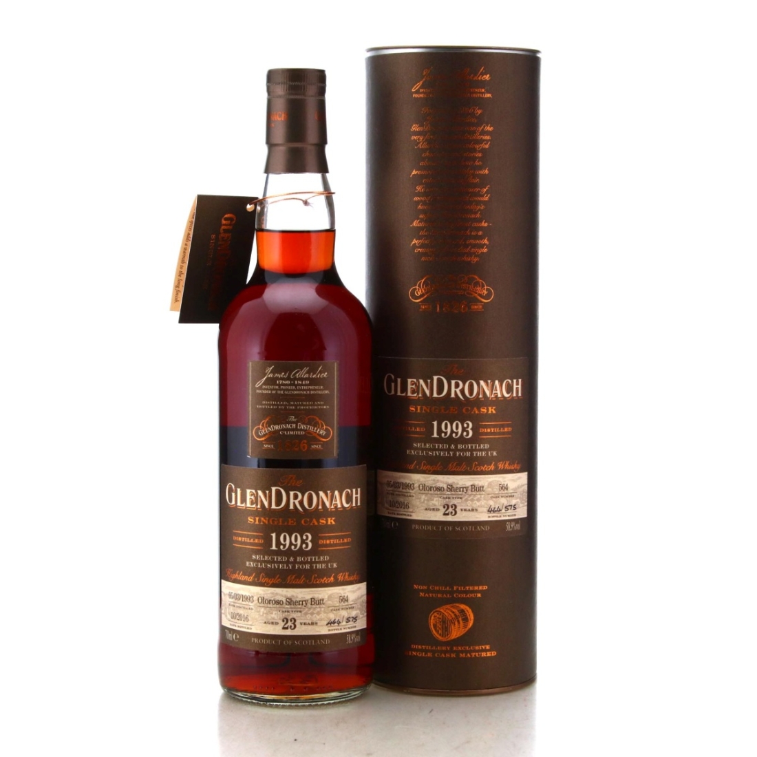 Image for Glendronach 1993 Single Cask 23 Year Old #564 Exclusive