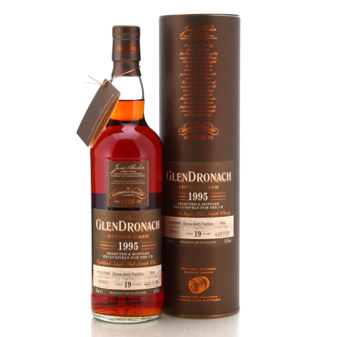Image for Glendronach 1995 Single Cask 19 Year Old #4943  Exclusive