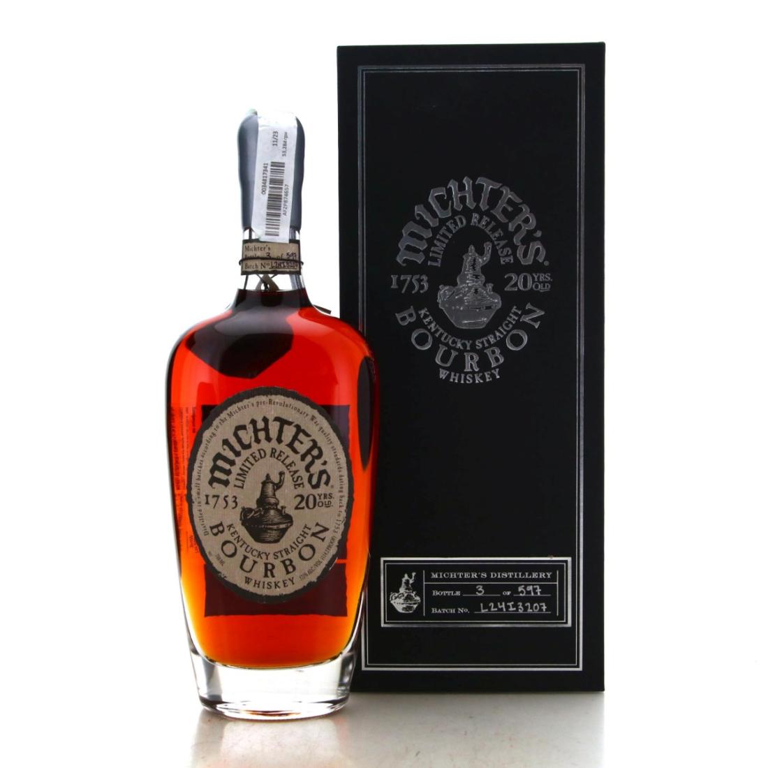 Michters 20 Year Old Straight Bourbon Batch No L24I3207
