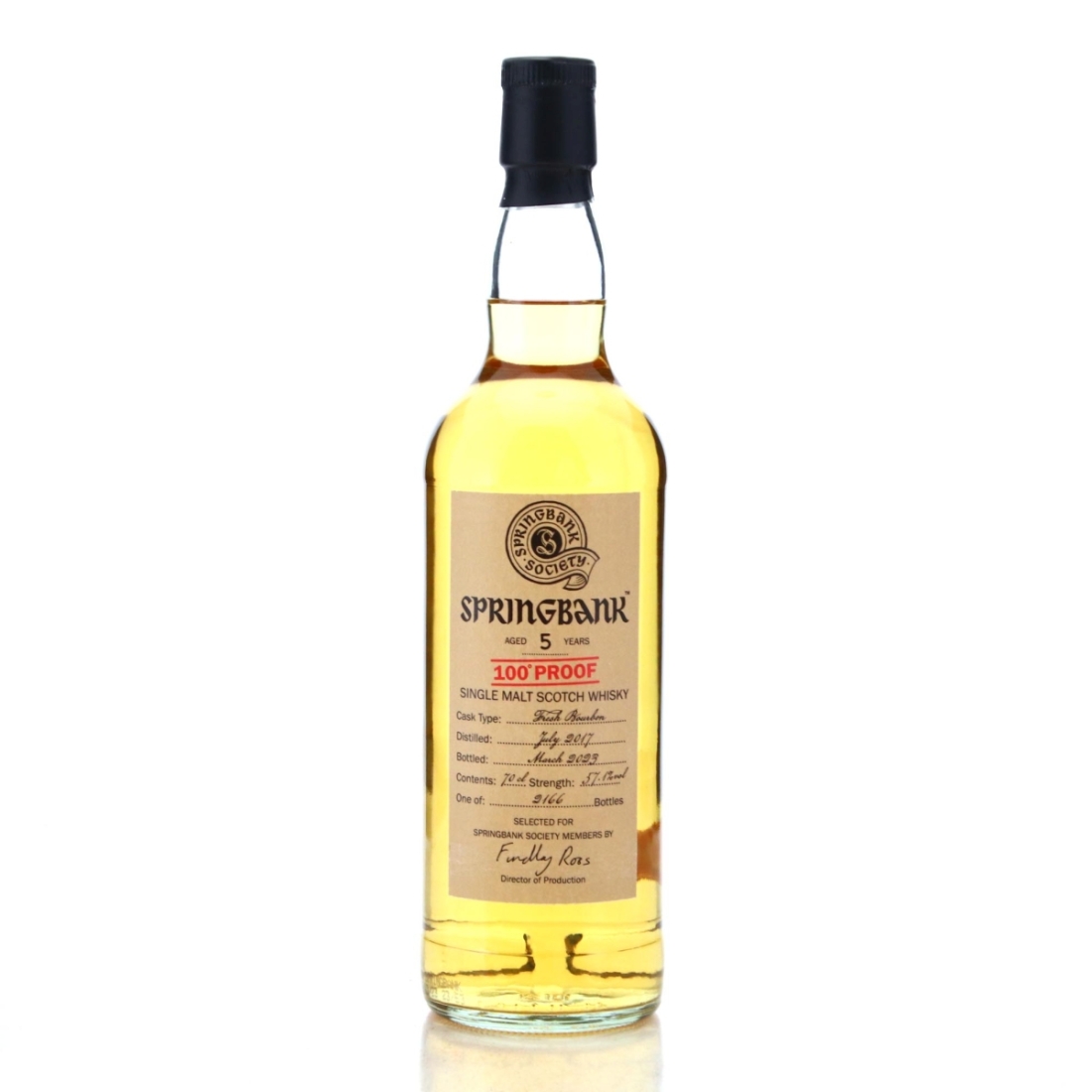 Image for Springbank 2017 Springbank Society 5 Year Old - 100 Proof