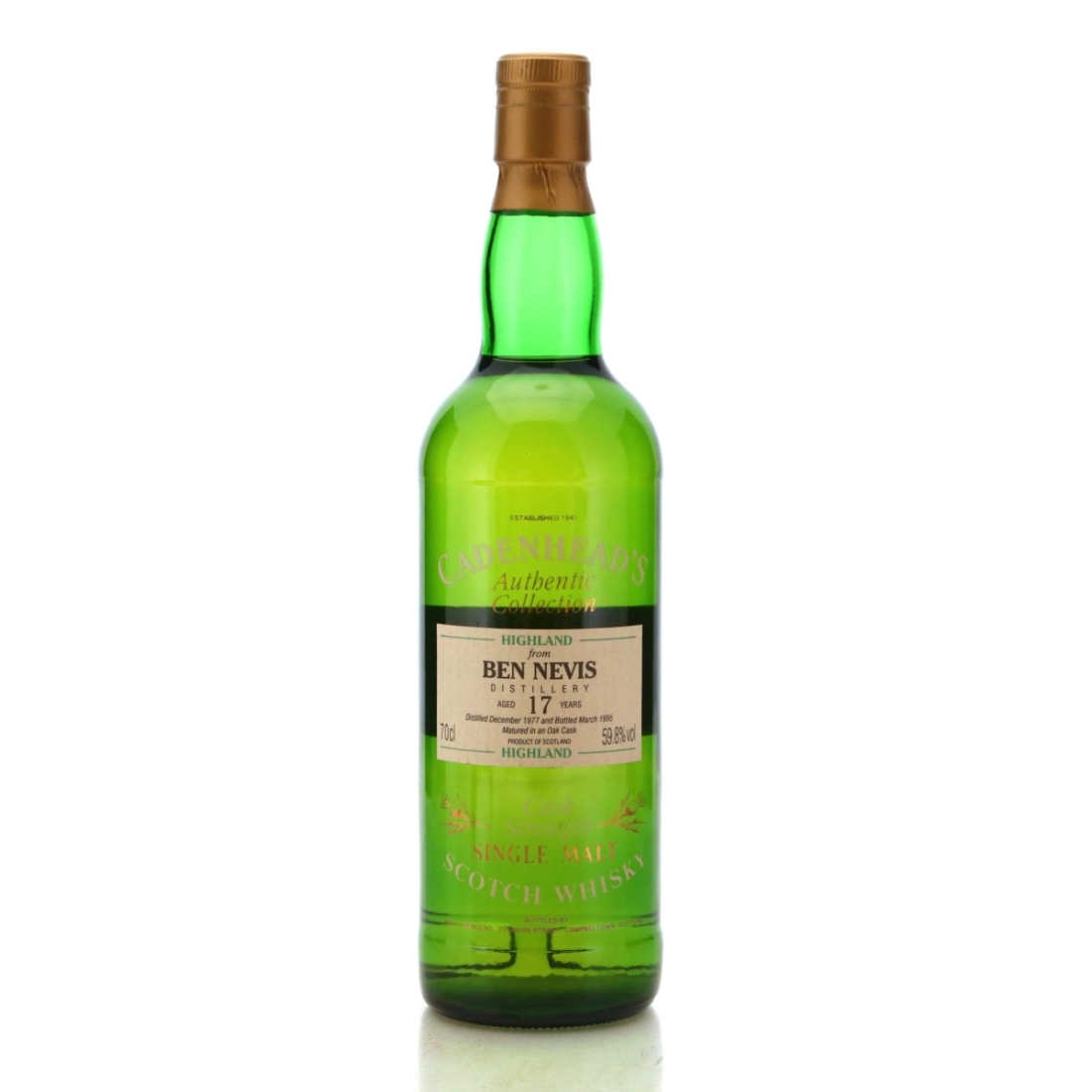 Image for Ben Nevis 1977 Cadenhead's Authentic Collection 17 Year Old