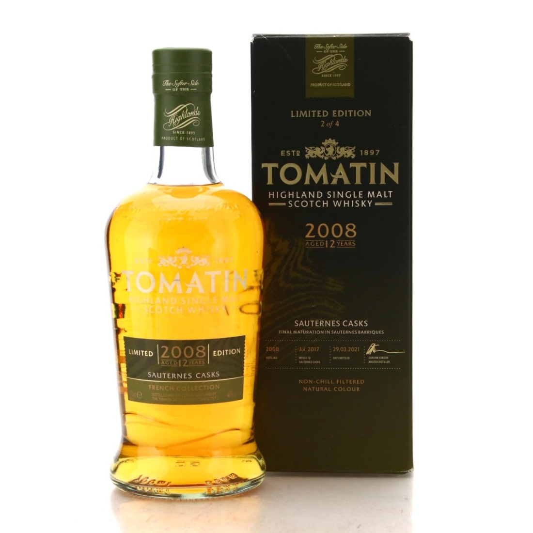 Image for Tomatin 2008 Sauternes Casks 12 Year Old / French Collection #2