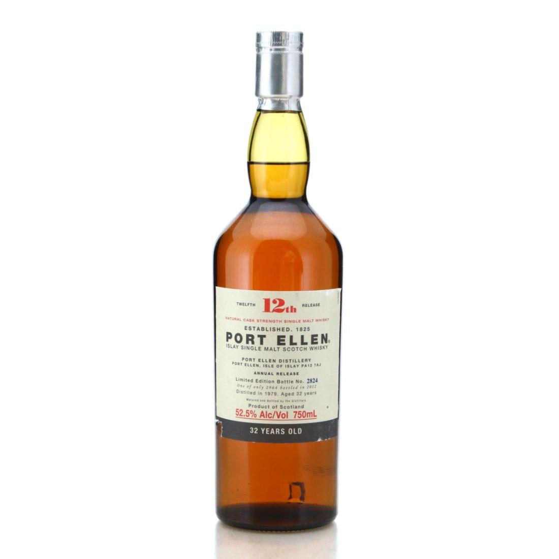 Port Ellen 12th Release 32 Year Old, American & European Oak Cask, 2012, 52.5%, 75cl whisky bottle