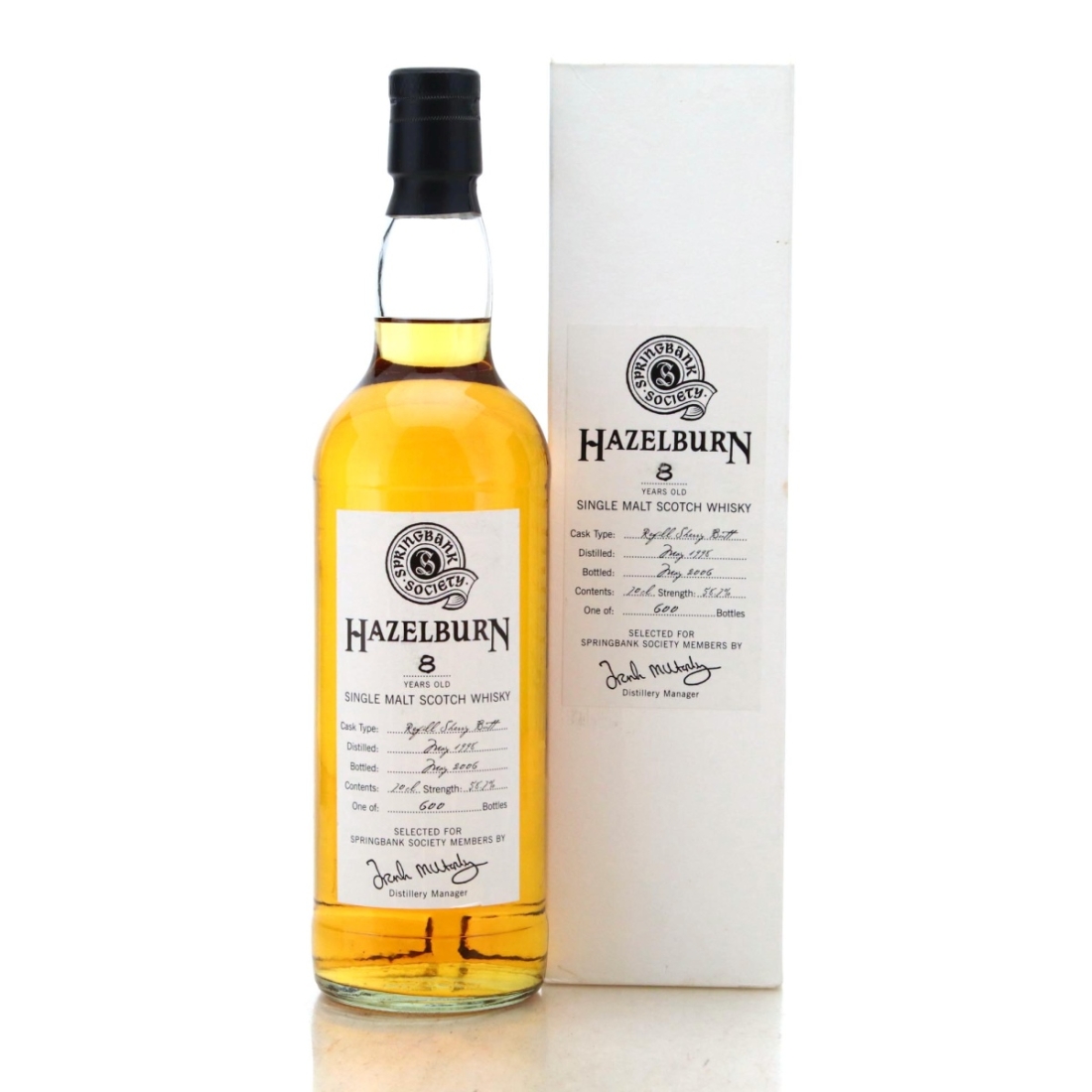 Image for Hazelburn 1998 Springbank Society 8 Year Old / Refill Sherry Butt