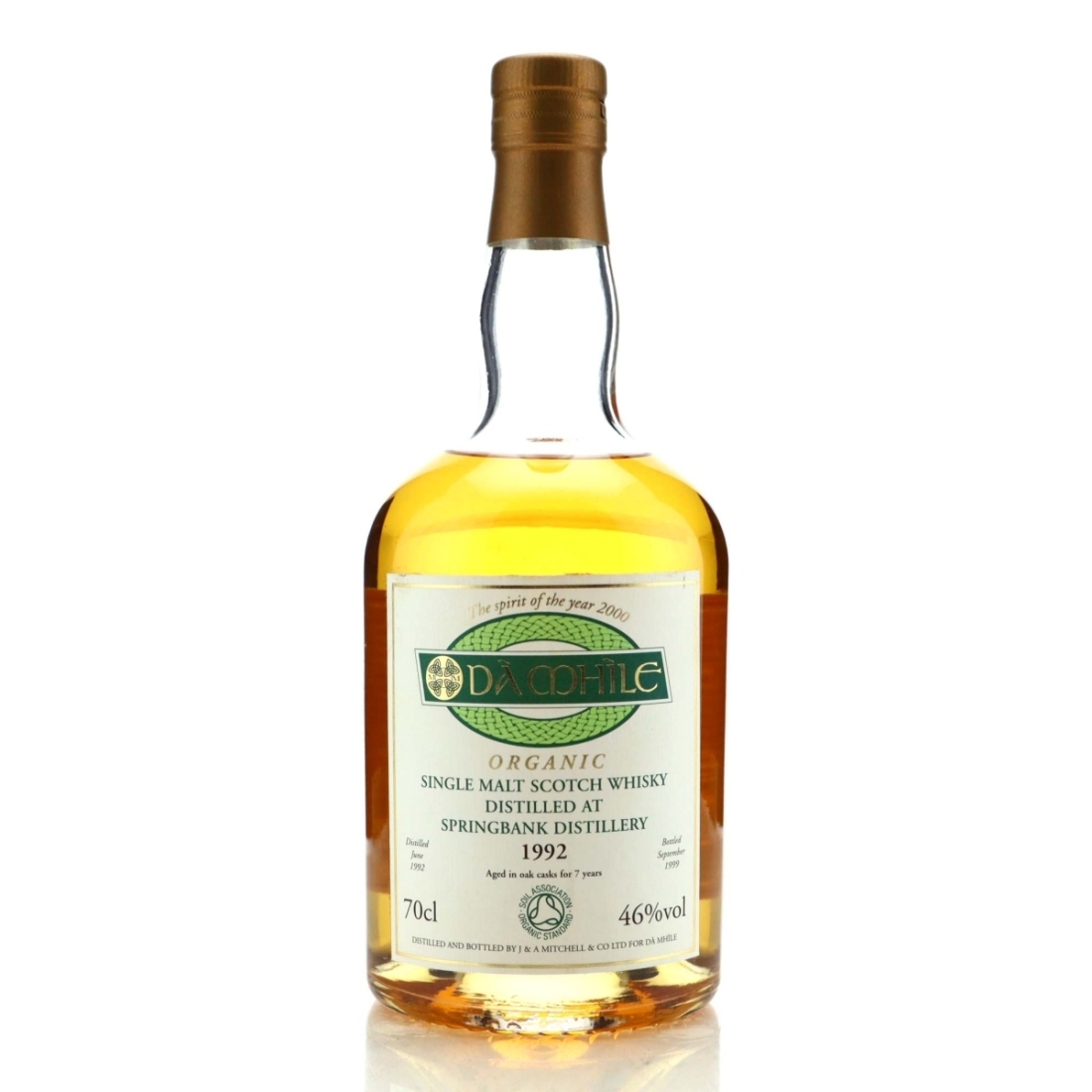 Springbank 1992 Da Mhile 7 Year Old Organic