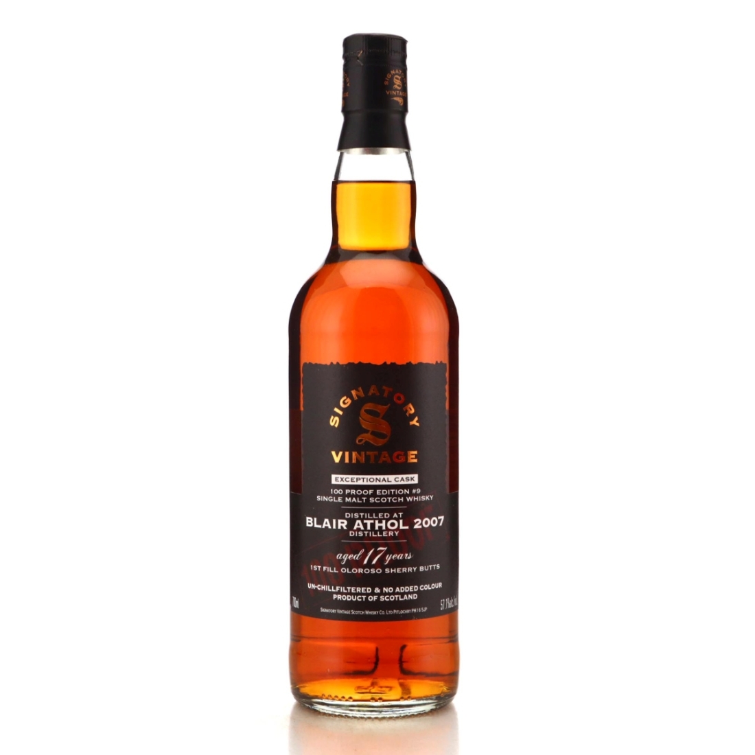 Image for Blair Athol 2007 100 Proof 17 Year Old Exceptional Cask Edition #9