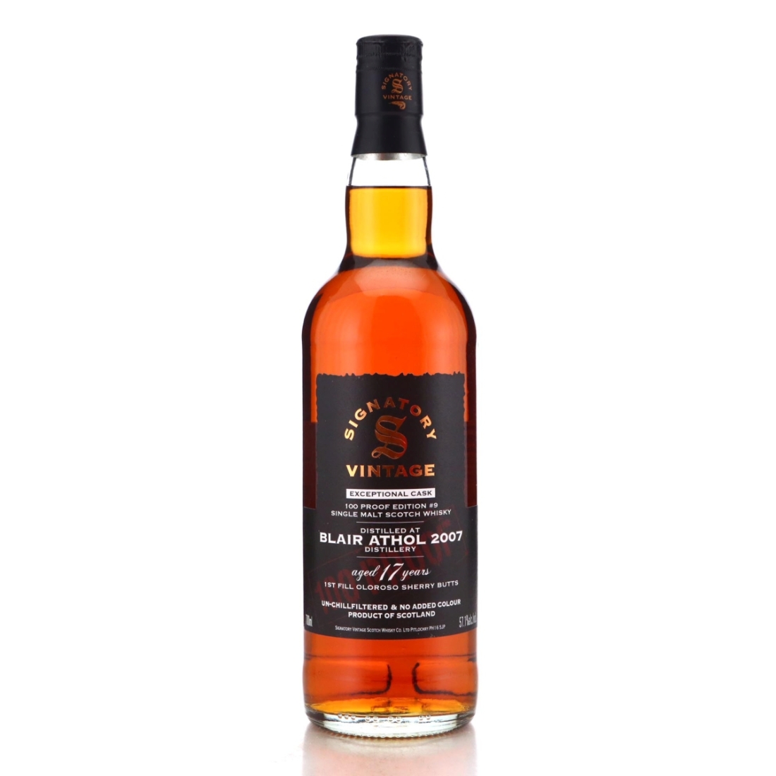 Image for Blair Athol 2007 100 Proof 17 Year Old Exceptional Cask Edition #9