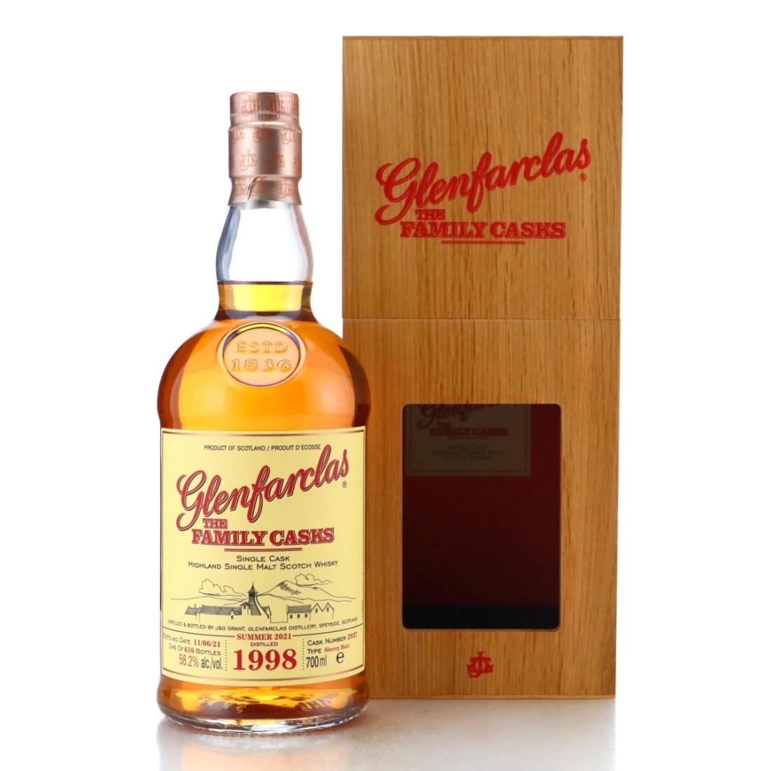 Image for Glenfarclas 1998 The Family Casks Summer 2021