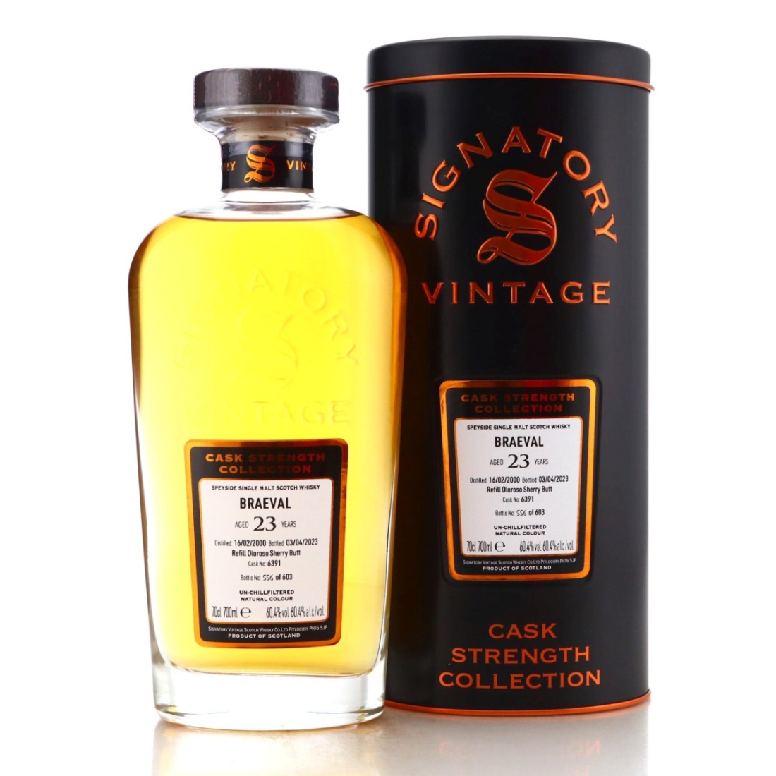 Image for Braeval 2000 Cask Strength Collection 23 Year Old