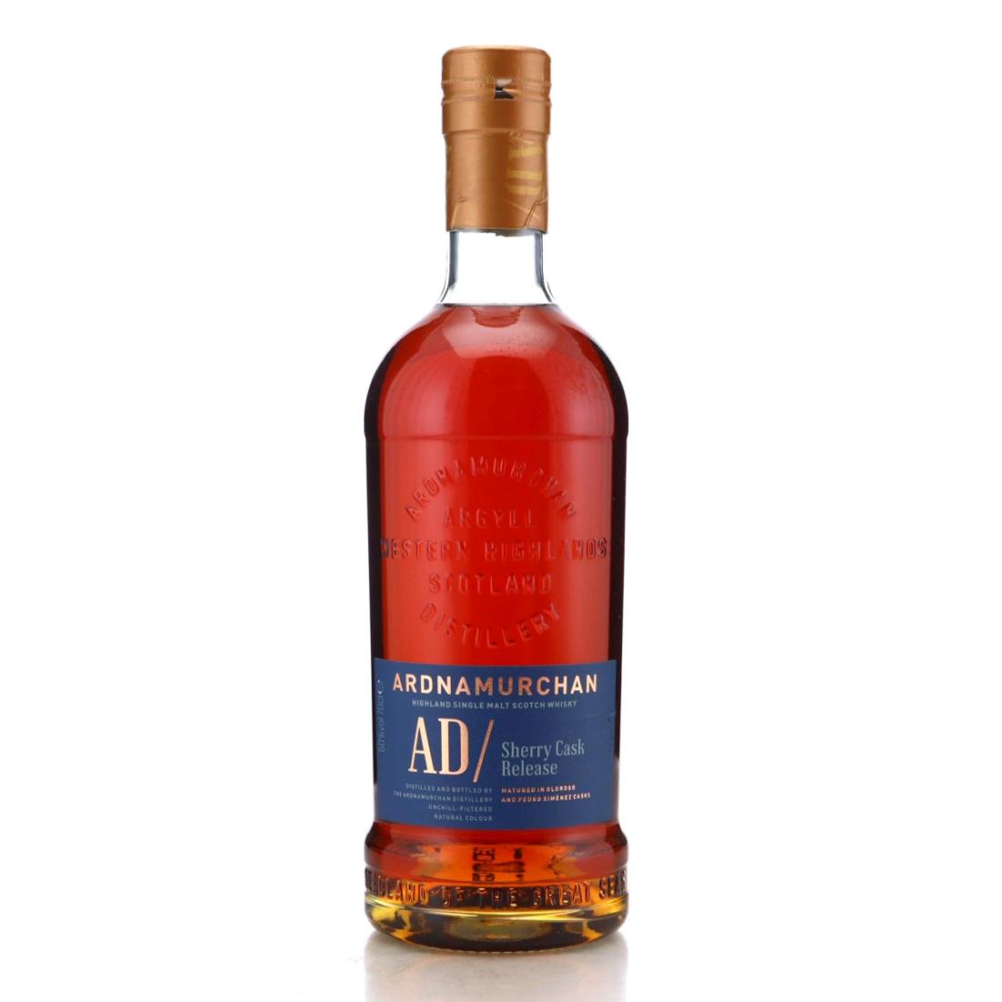 Ardnamurchan AD/ Sherry Cask Release 5 Year Old, Oloroso & Pedro Ximenez Sherry Cask, 2023, 50% whisky bottle