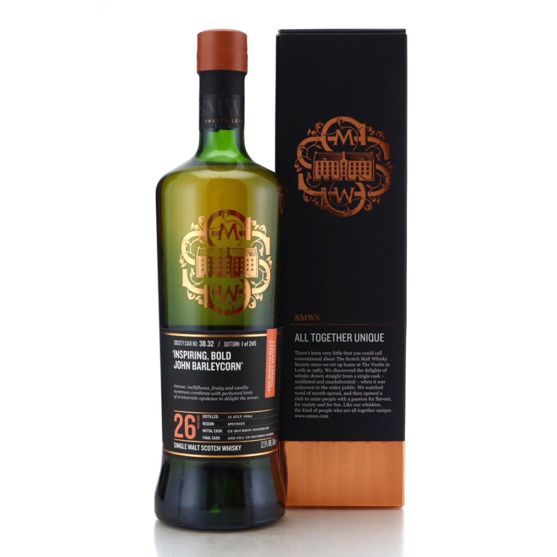 Image for Caperdonich 1994 SMWS 26 Year Old 38.32 - Inspiring, Bold, John Barleycorn