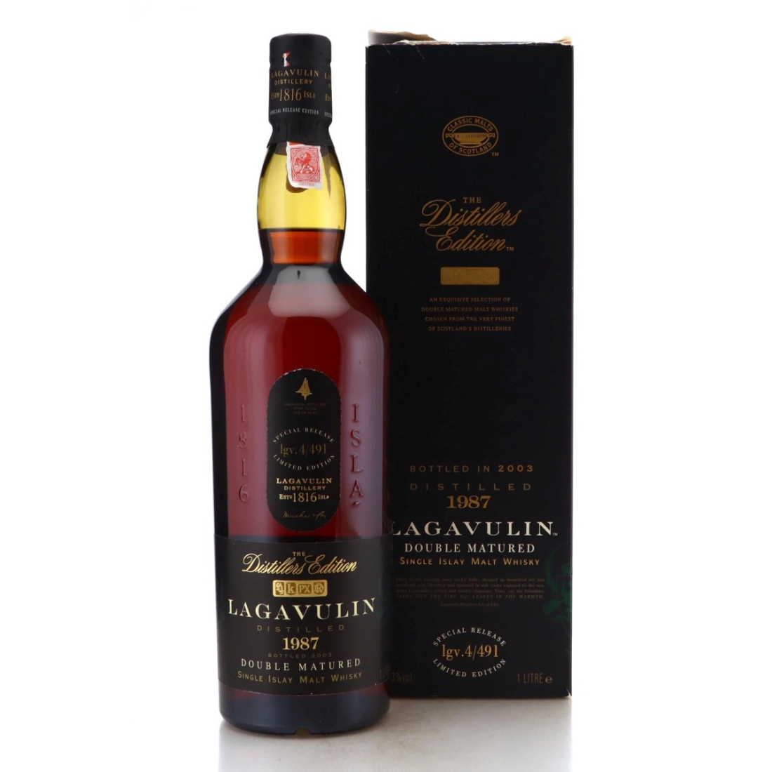 Image for Lagavulin 1987 The Distillers Edition lgv.4/491 Litre
