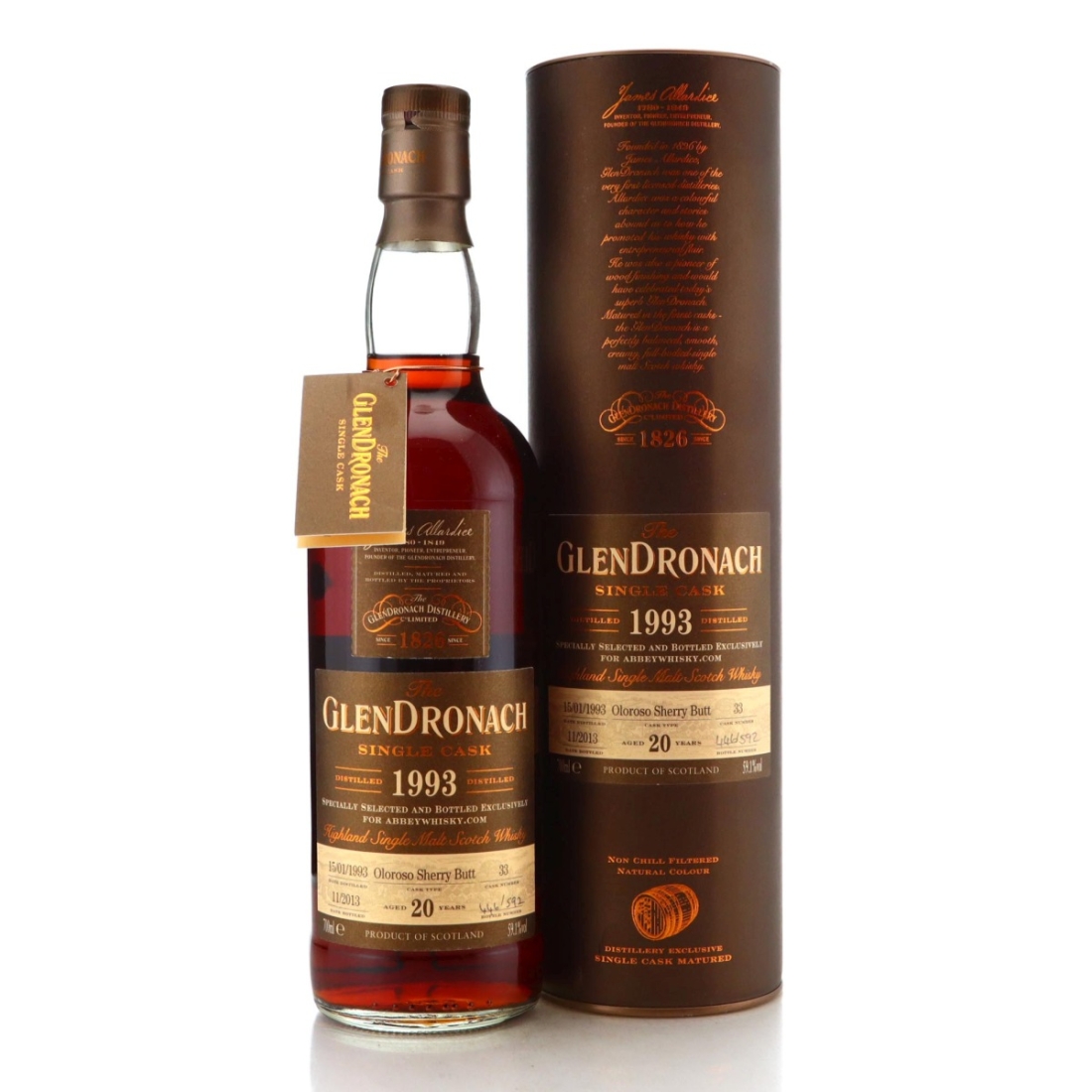 Image for Glendronach 1993 Single Cask 20 Year Old