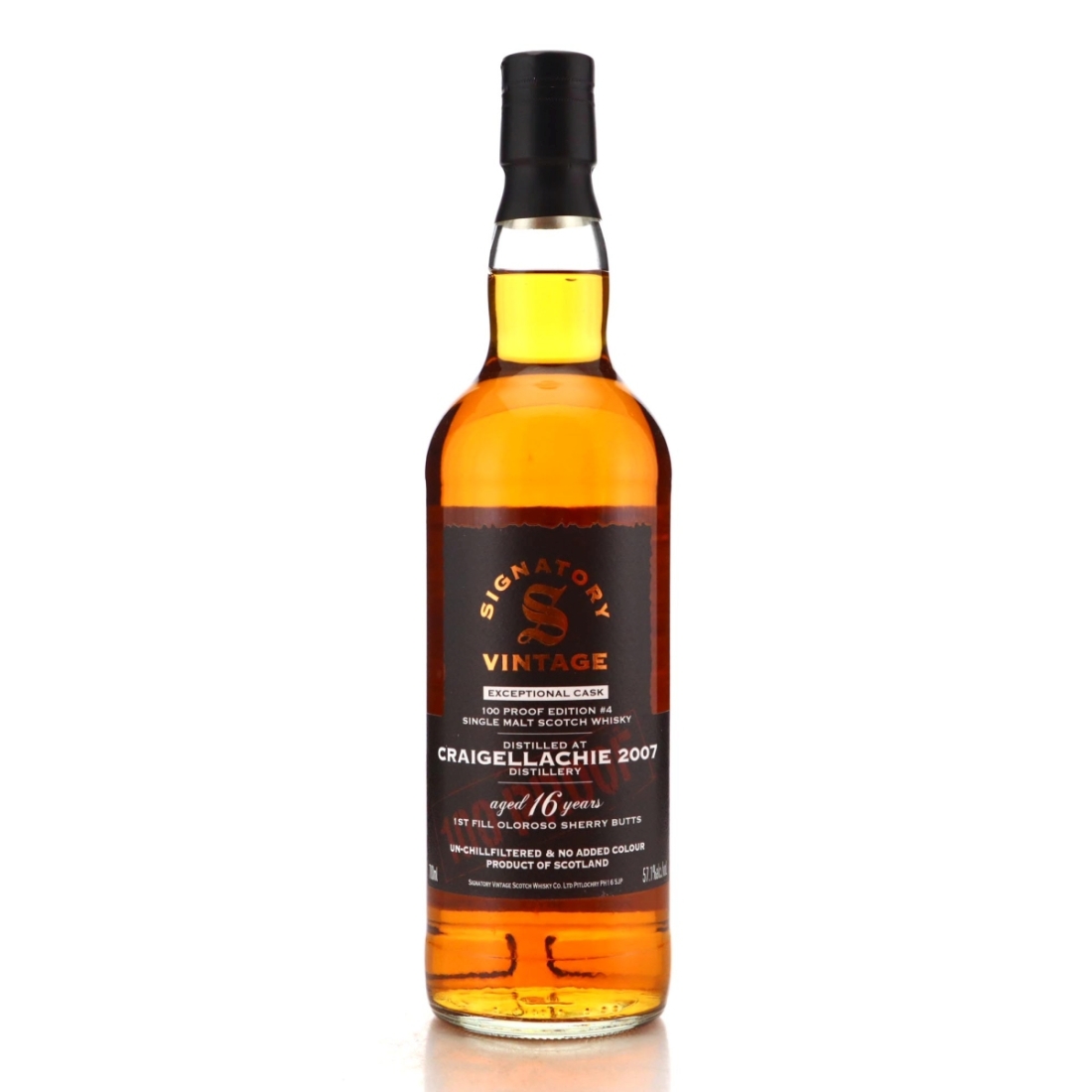 Image for Craigellachie 2007 100 Proof Exceptional Cask 16 Year Old - Edition #4