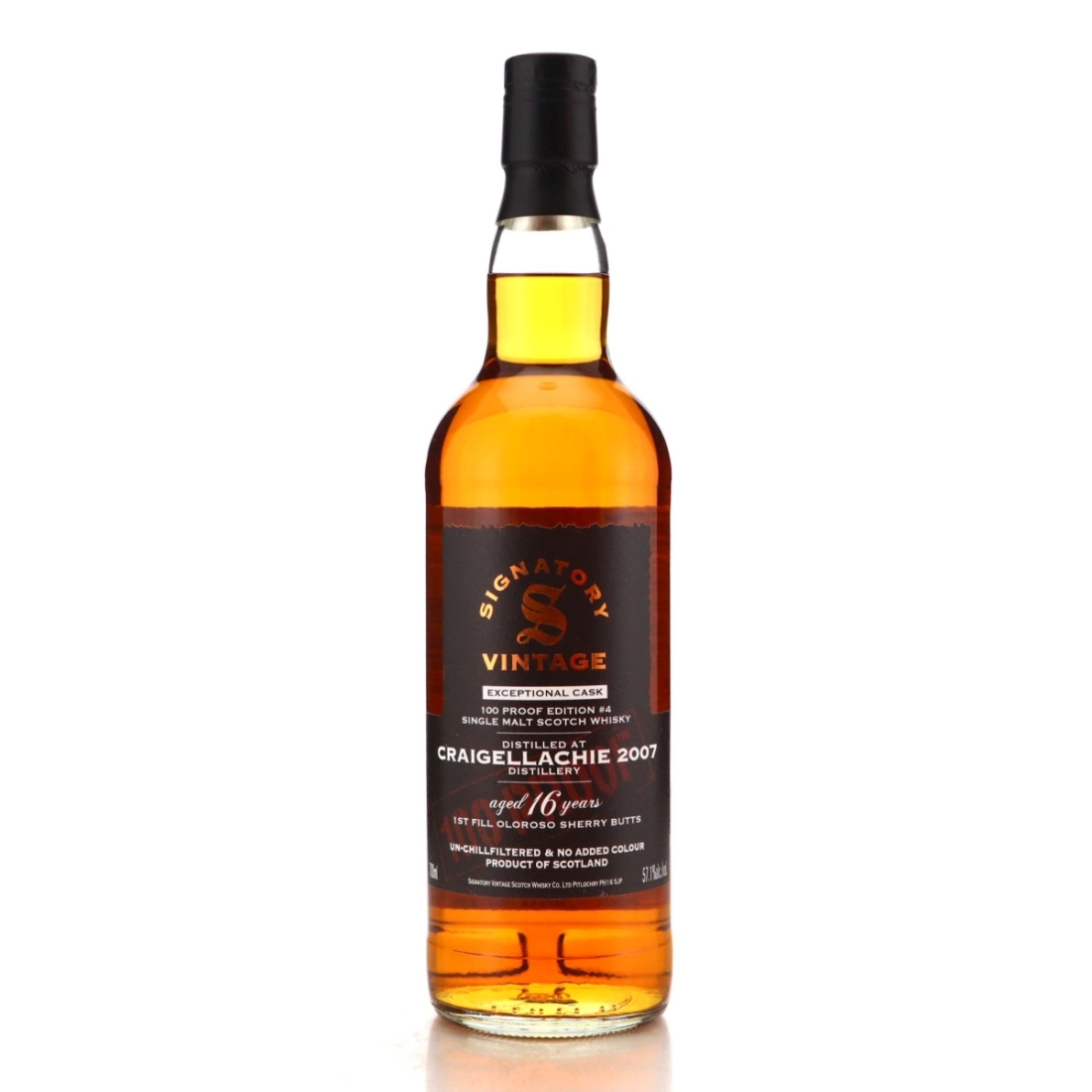 Image for Craigellachie 2007 100 Proof Exceptional Cask 16 Year Old - Edition #4
