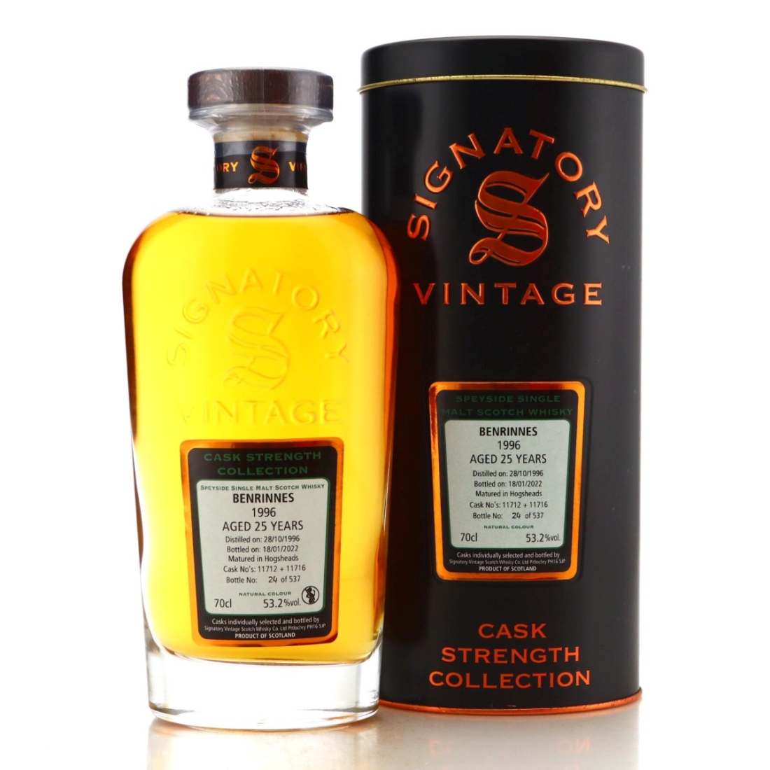 Image for Benrinnes 1996 Cask Strength Collection 25 Year Old