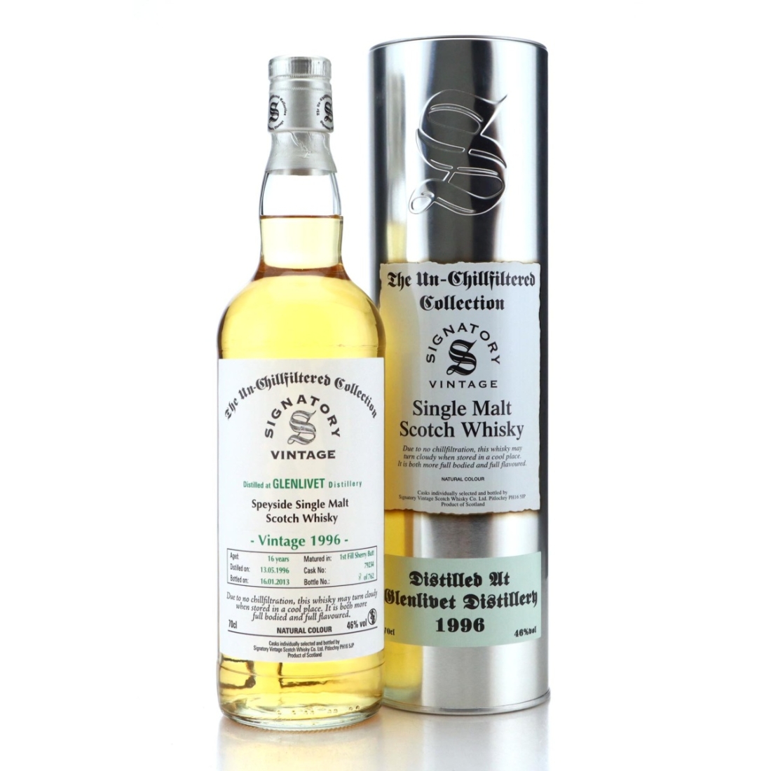 Image for Glenlivet 1996 The Un-Chillfiltered Collection 16 Year Old