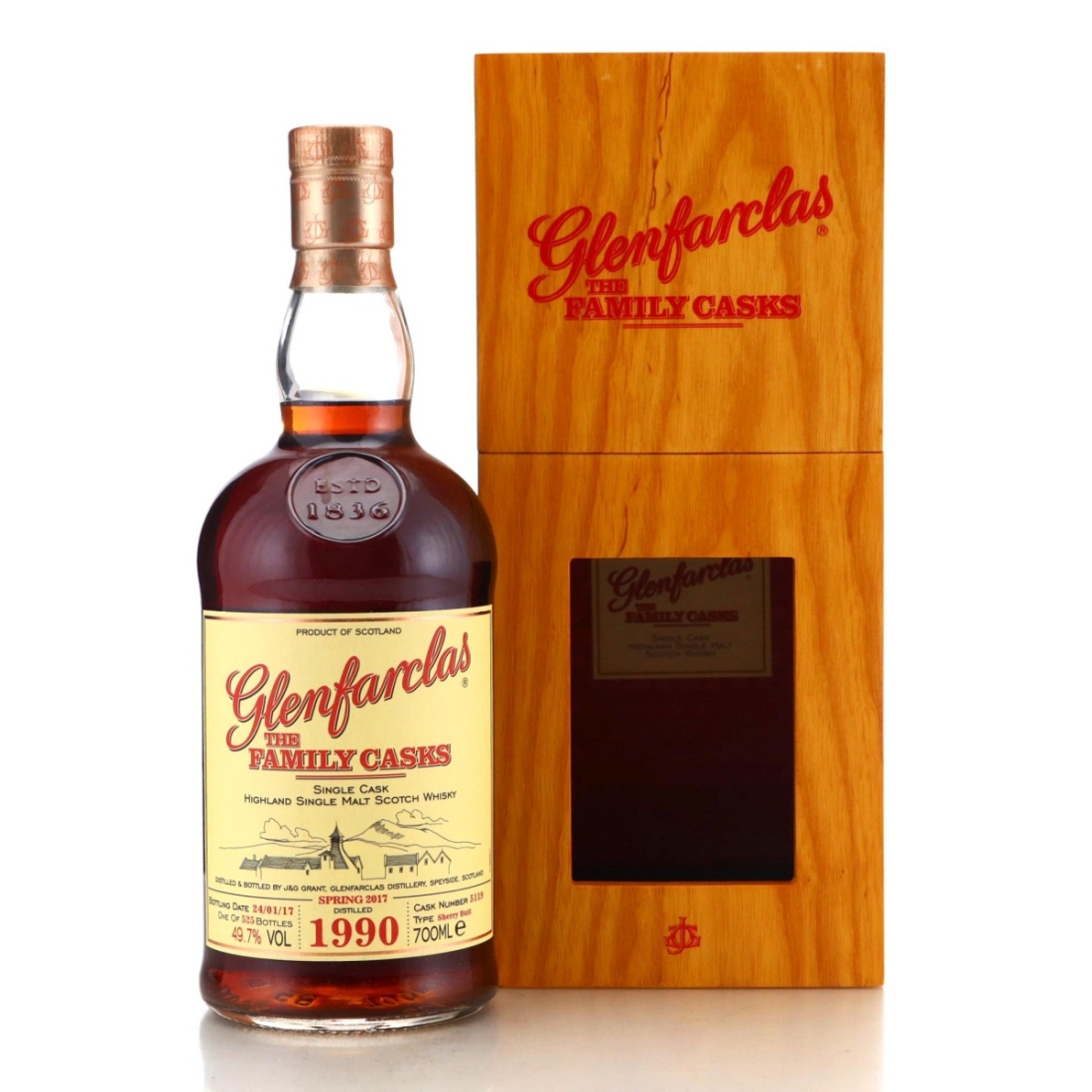 Image for Glenfarclas 1990 The Family Casks Spring 2017
