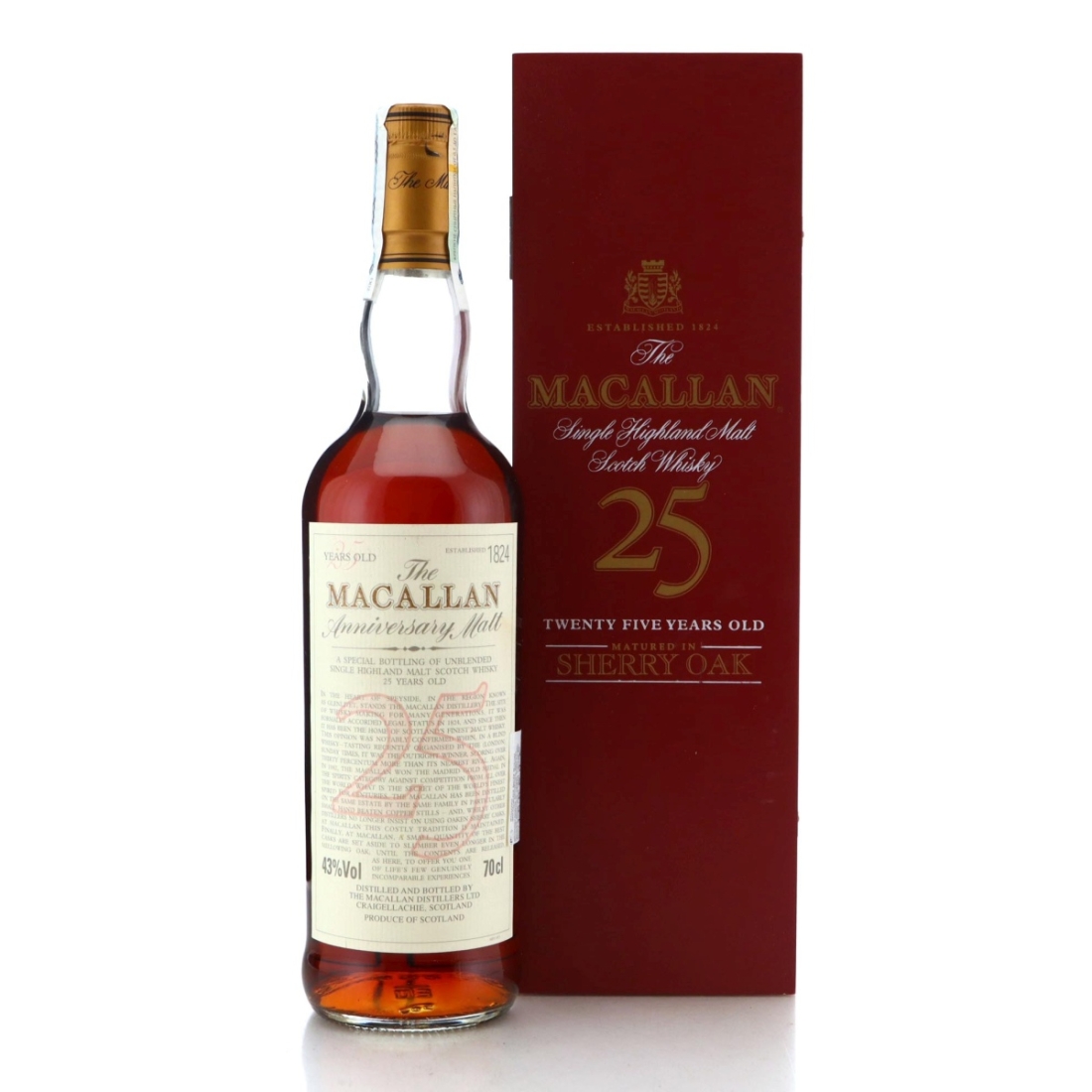 Image for Macallan Anniversary Malt 25 Year Old