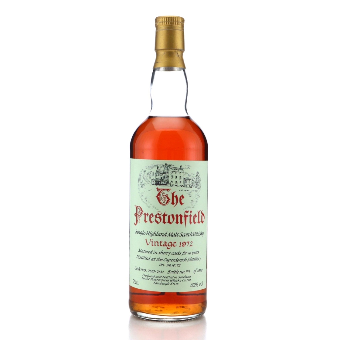 Image for Caperdonich 1972 The Prestonfield 16 Year Old