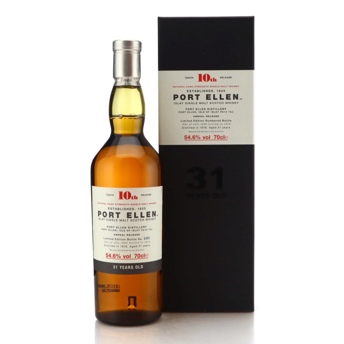 Image for Port Ellen 1978 Natural Cask Strength 31 Year Old - 10th Release