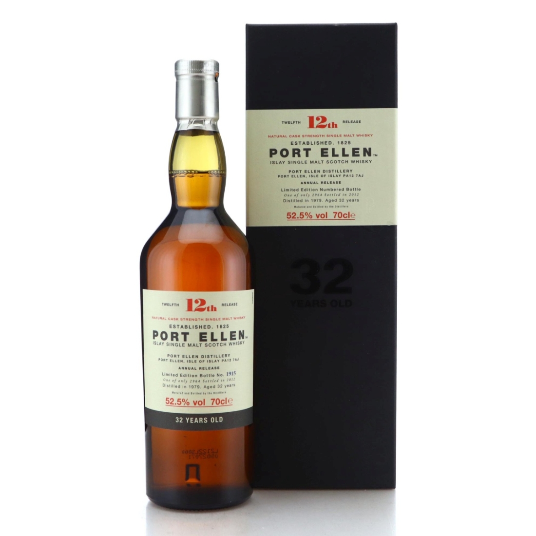 Image for Port Ellen 1979 Natural Cask Strength 32 Year Old - 12th Release