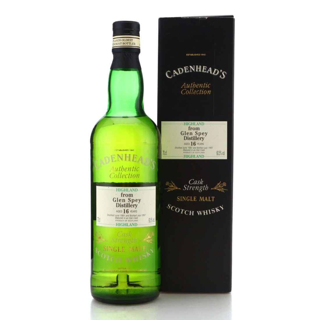 Image for Glen Spey 1981 Cadenhead's Authentic Collection 16 Year Old