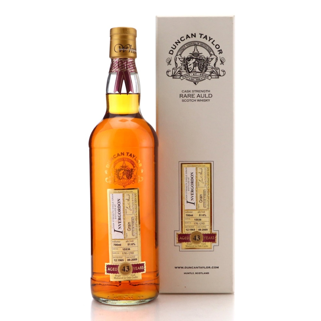 Image for Invergordon 1965 Rare Auld 43 Year Old