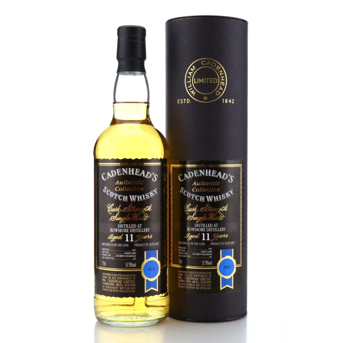 Image for Bowmore 1997 Cadenhead's Authentic Collection 11 Year Old