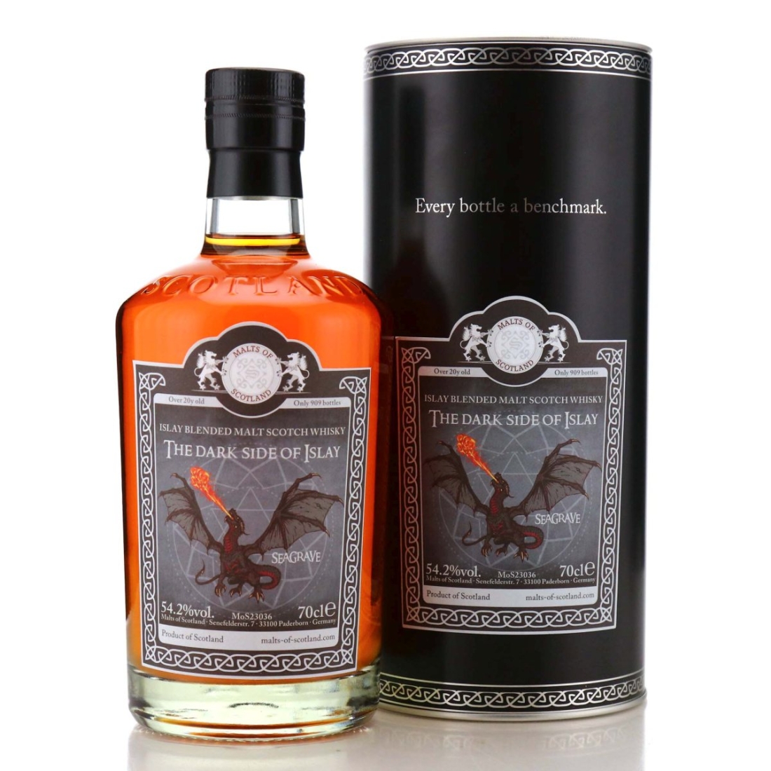 Image for The Dark Side of Islay 20 Year Old Malts of Scotland Blended Malt / 'Seagrave'