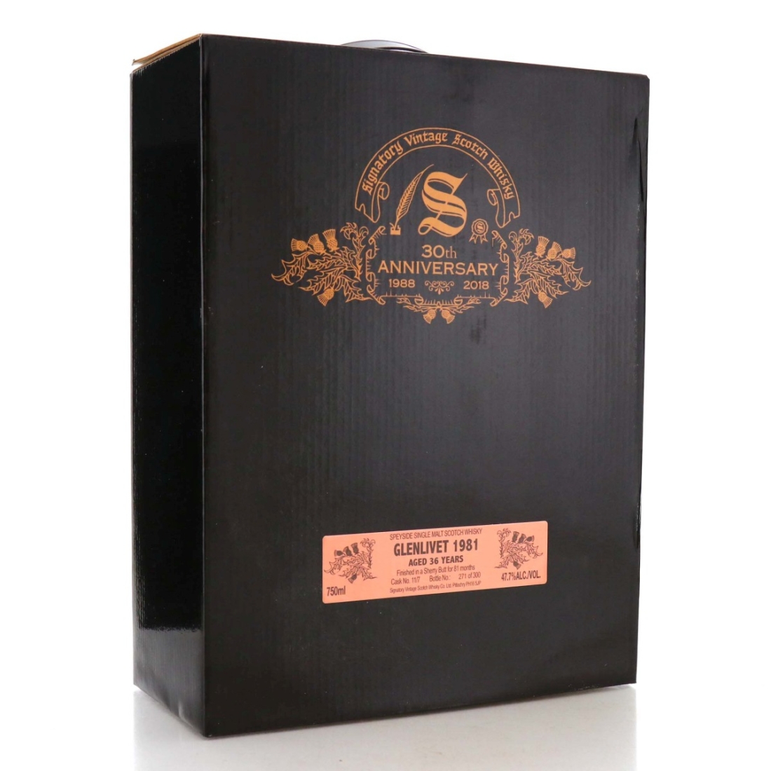 Image for Glenlivet 1981 36 Year Old Cask Strength 75cl - 30th Anniversary - US