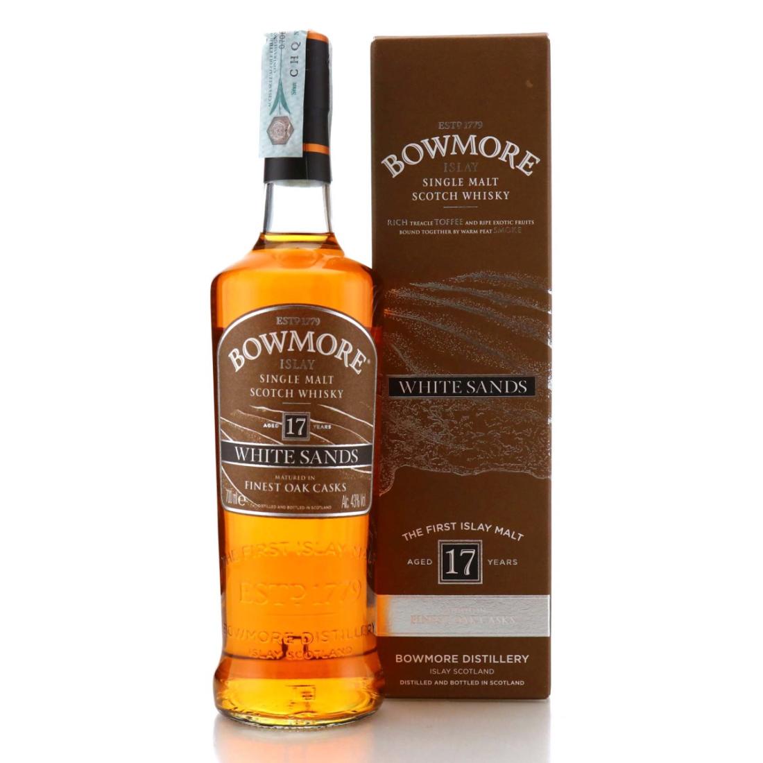 Bowmore White Sands 17 Year Old, Bourbon Cask, 2014, 43% whisky bottle