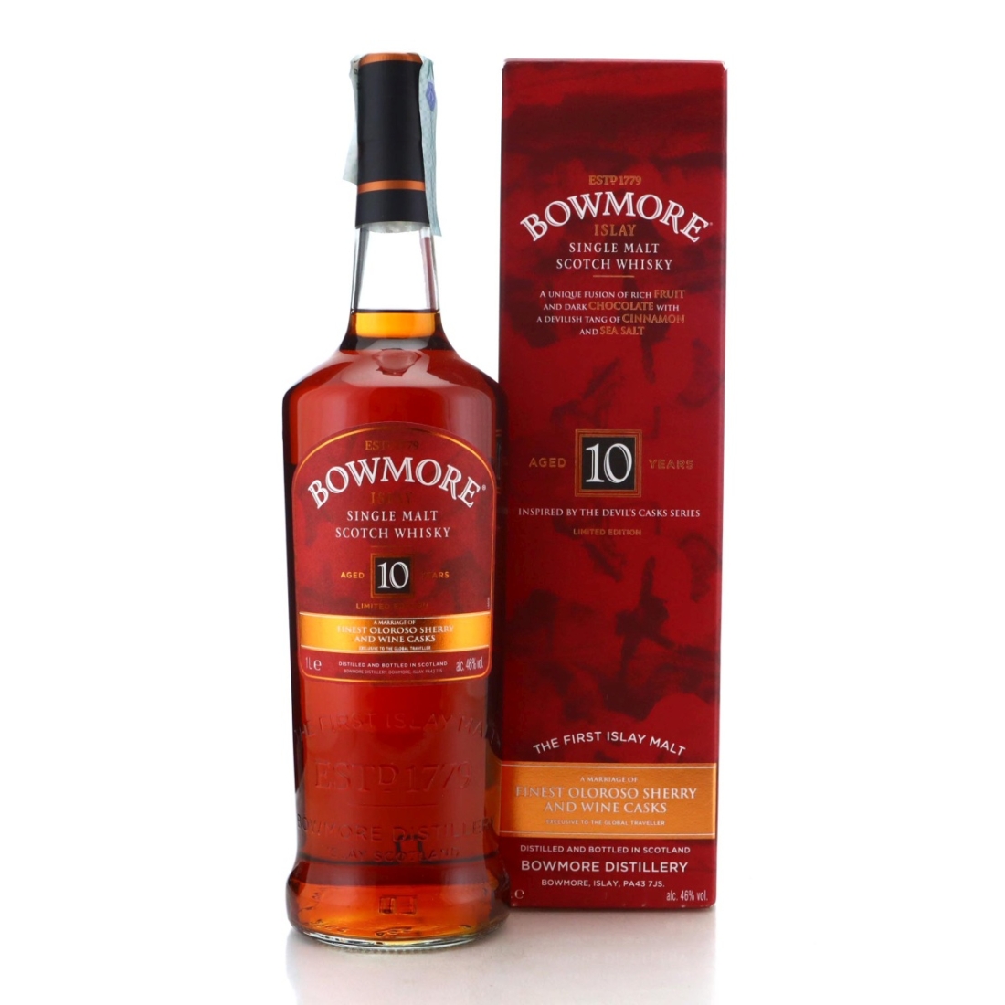 Image for Bowmore 10 Year Old Inspired by the Devil's Casks Series
