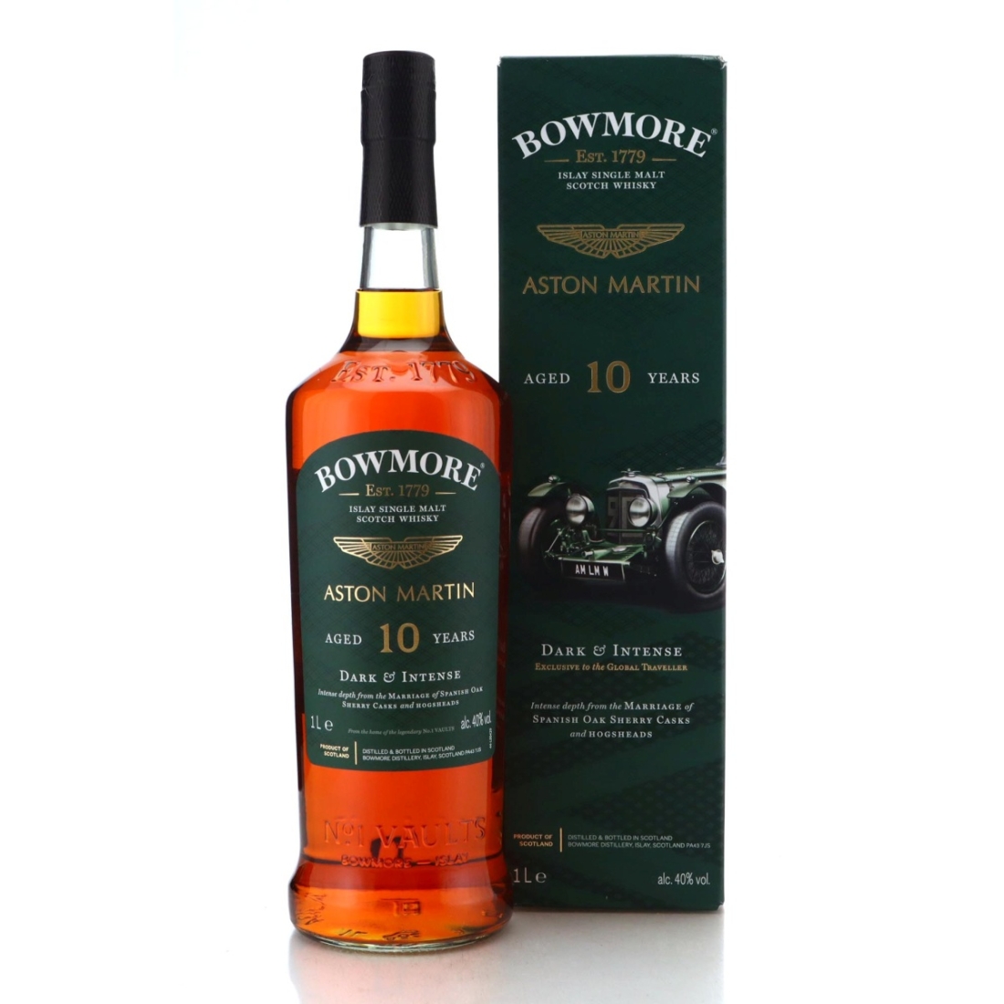 Image for Bowmore 10 Year Old Dark & Intense Litre - Aston Martin Edition 1