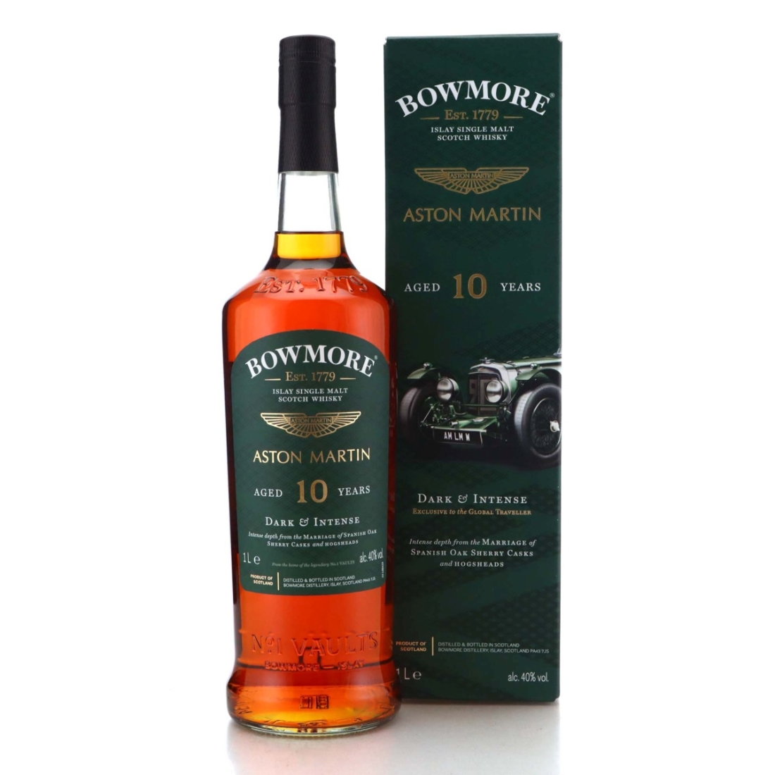 Image for Bowmore 10 Year Old Dark & Intense Litre - Aston Martin Edition 1